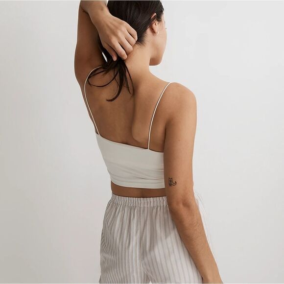 NWT Madewell Flex Sweetheart Crop Tank Top - Picture 2 of 8